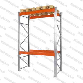 стеллаж грузовой стсм 3000х1800х1000 (2 яруса), усиленный