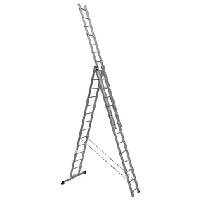 лестница трехсекционная алюминиевая 3х14 арт. 6314