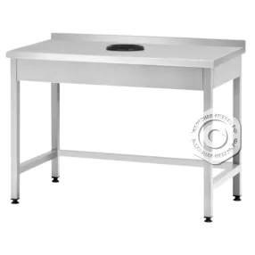 стол производственный спрп - 860х1500х800 «profi ral», сбор отходов, борт (полка-обвязка)