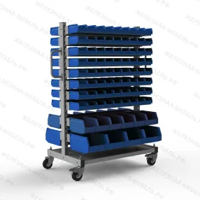 стеллаж мобильный №217 (1415х950х610)