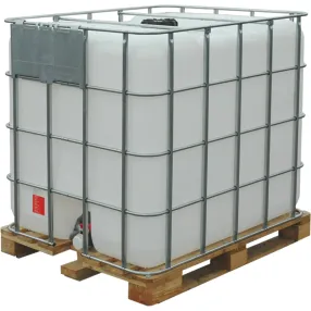 еврокуб с широким краном 80 мм в обрешетке на деревянном поддоне un, 1000 л