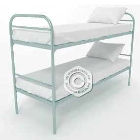 кровать металлическая двухъярусная «эконом +» (700х1900, сетка 100х50, 2 усиления, 1 перемычка)