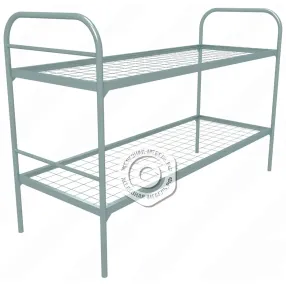 кровать металлическая двухъярусная «бюджет» (700х1900, сетка 100х50)