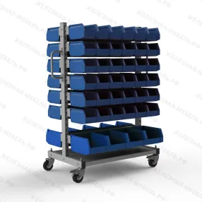 стеллаж мобильный №210 (1415х950х610)