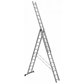 лестница трехсекционная алюминиевая 3х14 арт. 5314