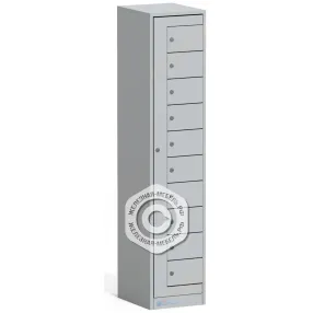 шкаф для личных вещей на 10 ячеек, общая дверца (1820х380х450)