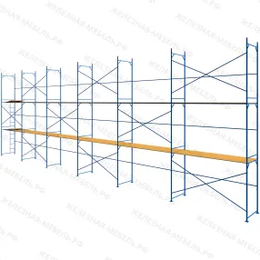 леса рамные строительные лрс-40 6х18 м (2 яруса с настилом)