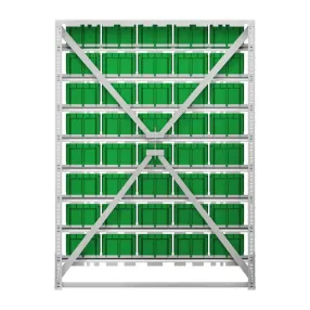 стеллаж с пластиковыми ящиками c1 00-00-08