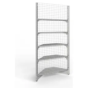 стеллаж торговый сетчатый угла внутреннего 25 серия
