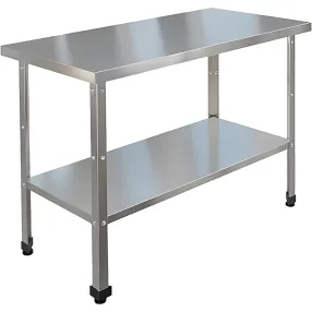 стол производственный без борта со сплошной полкой сп-7/7-п-эн