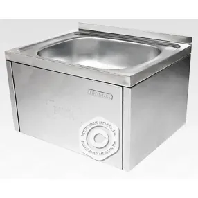 рукомойник технологический бедренный ртбн 300х500х400 «norma inox» (борт, отв. д/смесит.)