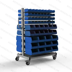 стеллаж мобильный №227 (1415х950х610)