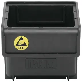 ящик пластиковый практик esd 170x105x80 антистатический