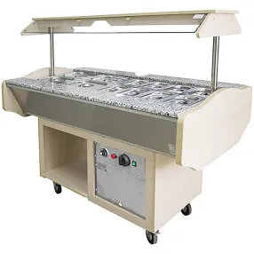 мармит 2-х блюд «шведского стола» мэп-2б-шс-г (молочный дуб)