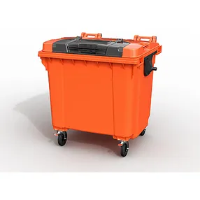 контейнер для мусора 1100 л на колесах с крышкой twinlid арт. 22.c19.tl