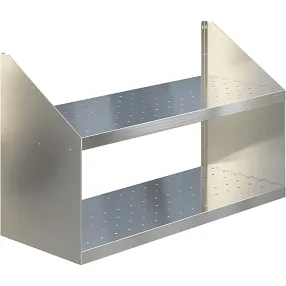 полка настенная двухуровневая перфорированная пн2-6/3-п