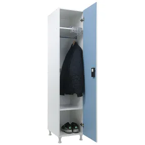 шкаф для раздевалок wl 11-40 el голубой/белый