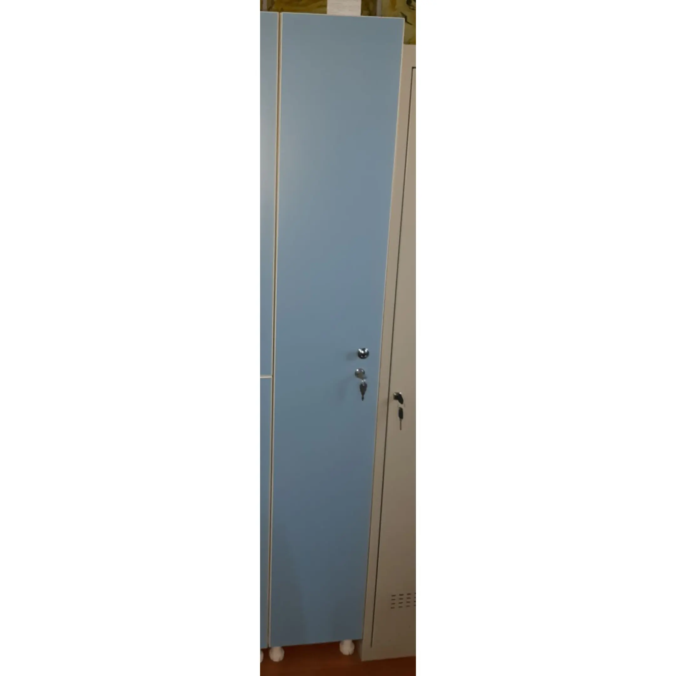 Шкаф для раздевалок WL 11-30 голубой/белый (уценка Крым)